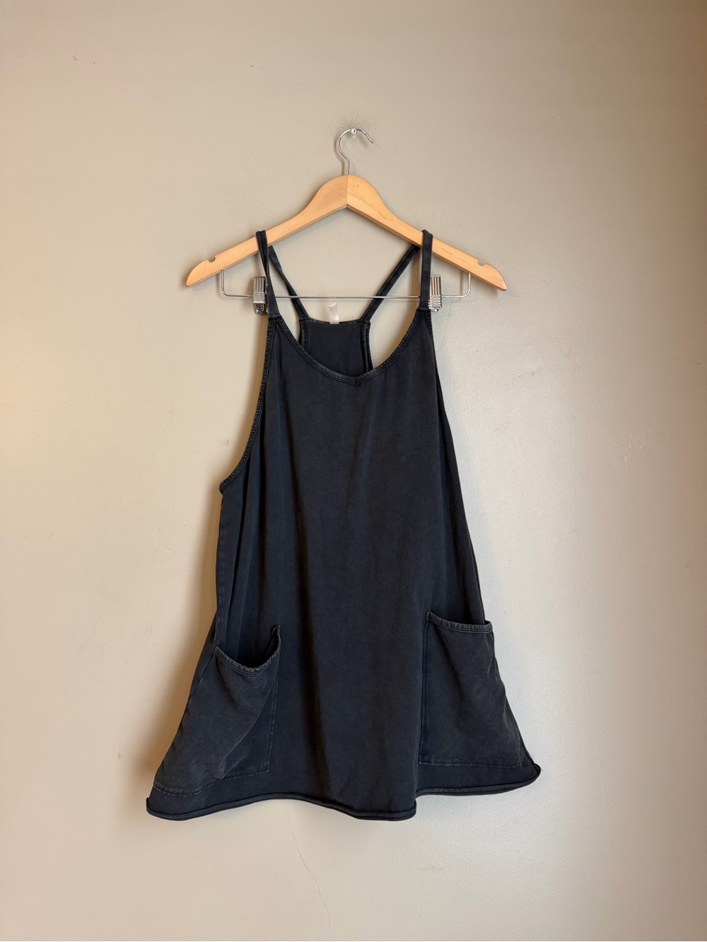 Free People FP Movement Hot Shot Mini Dress Romper Charcoal Gray
Small